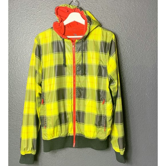 plaid rain jackets